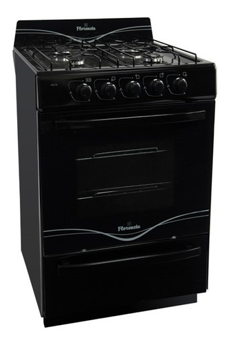 Cocina Florencia Negra 5517f 56cm Multigas Valv Seguridad