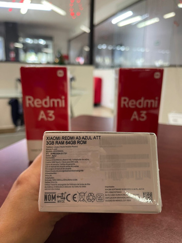 Ceular Xiaomi Redmi A3 Azul At&t 3gb Ram 64gb Rom