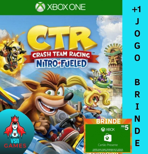 Crash Team Racing Nitro-fueled + Dlcs - Xbox One M. Digital