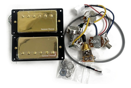 Guitarra Eléctrica Dual Coil Pickup 4c Con Arnés De Cableado