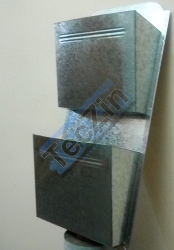Imagen 3 de 3 de Revistero Fichero Zinc Doble Galvanizado Decoracion