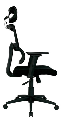 Imagen 3 de 7 de Silla De Oficina Capitanejo Base Nylon Con Cabecero