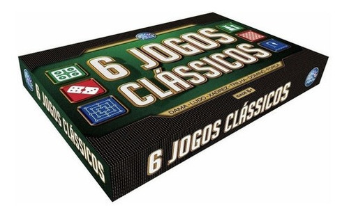 Imagem 3 de 4 de Jogo 6 Em 1 Clássicos Xadrez Ludo Dama Trilha Dominó E Forca