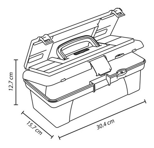 Caja Multifucional 30,4x12,7x15,7cm Rimax