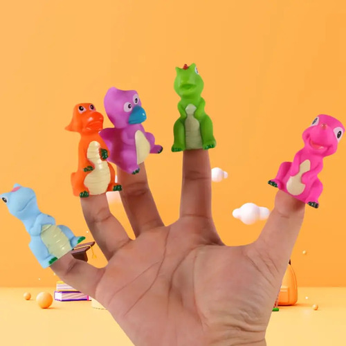 Títeres De Dedo Pack X 5 Dino/animales Infantil Didactico