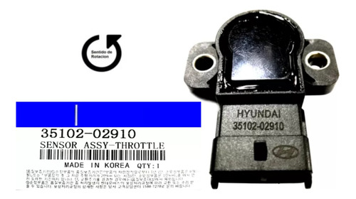 Valvula Sensor Tps Picanto 1.1 2004-2011 Giro A La Izquierda