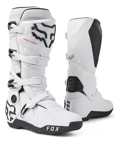 Botas Fox Motion Blanco Enduro Motocross Atv Utv Top Racing