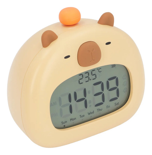 Despertador Led Con Capibara Y Peluche Infantil