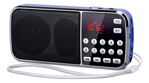 Prunus J-189 Radio Fm Bluetooth Am, Pequeña Radio Portátil -