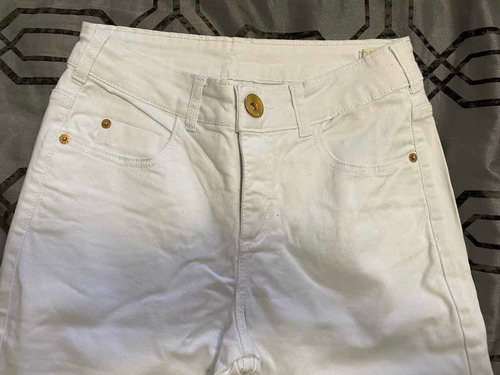 Calça Branca M. Officer Tamanho 36 Modelo Boot Cut