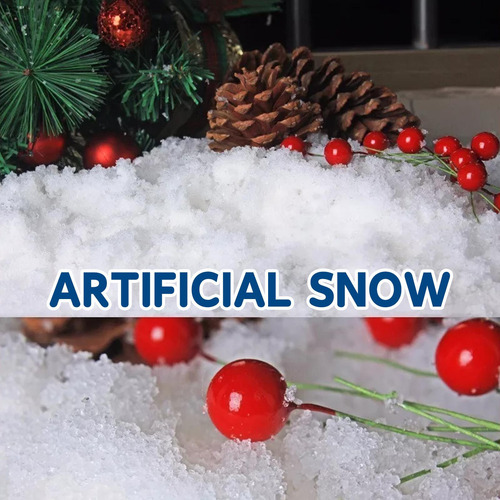 Nieve Artificial En Polvo Decoración Navideña De Invierno