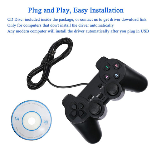 Controlador De Juego Con Cable Usb Para Windows Pc/raspberry