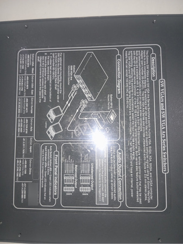 Ars Extron Vga / Comutador De Áudio Sw4 Vga