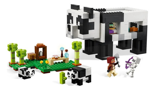 Bloques Lego Minecraft El Refugio Panda 553 Pcs Para Niños