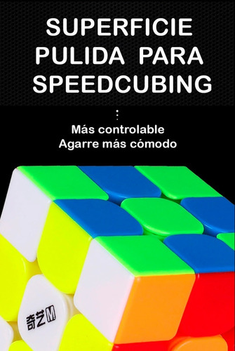Cubo Rubik 3x3 Qiyi Ms Magnético Stickerless 3x3x3 + Estuche