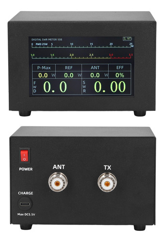 Medidor De PotĂȘncia Swr, Interface Uhf Digital De 200w, Tela