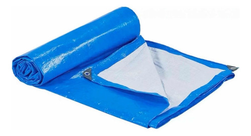 Lona Carpa Multiuso Impermeable Azul C/ Ojales 4 X 5 Metros