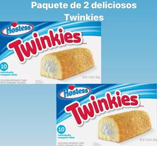 Hostess Twinkies Pastelitos Cremosos Sabor Vainilla 2 Pack.