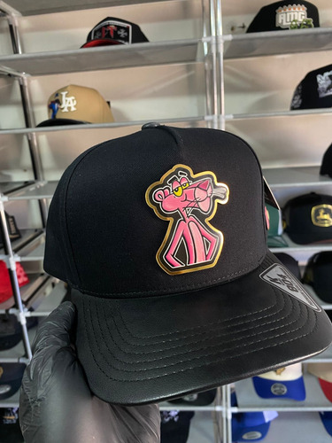 Gorra Pink Panter Placa A Color Kamel 804 Negro Ajustable
