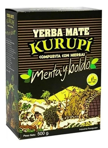 Erva Mate Tereré Kurupi Menta E Boldo 500gr