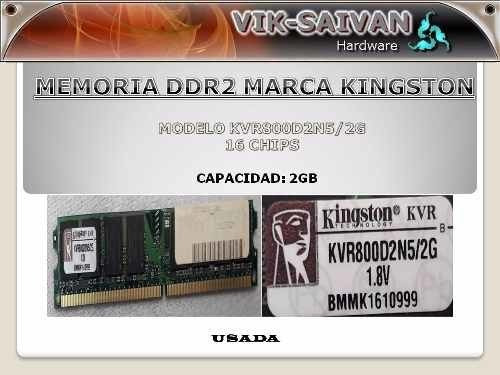 Memória RAM ValueRAM  2GB 1 Kingston KVR800D2N5/2G