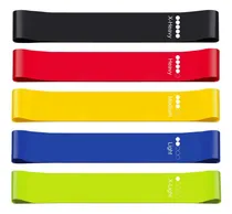Comprar Tboneey 5 Pack Bandas Elasticas Fitness, Bandas De Ejercicio Resistencia De Fitness, Látex Natural, Para Entrenamiento De Fuerza, Pilates, Glúteos, Culturismo, Yoga