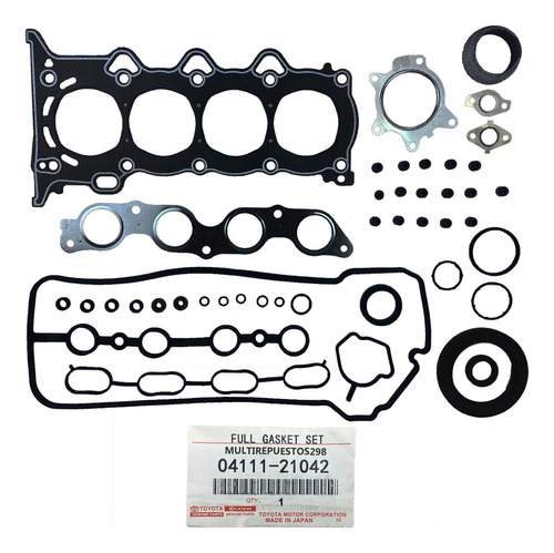 Kit Empacadura Yaris 2000 2001 20002 2003 2004 2005 1.3 1.5