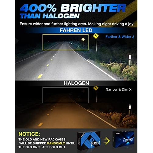 Bombillas Led H4/9003 Fahren, Kit De Conversión De Far...