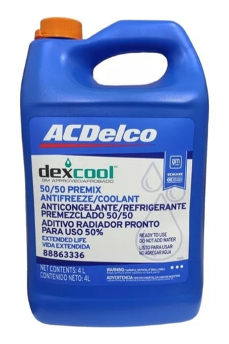 Refrigerante Acdelco 50/50 Importado Original 