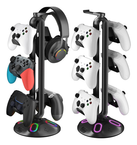 Soporte Para Auriculares Rgb Para Juegos, Soporte Para Contr