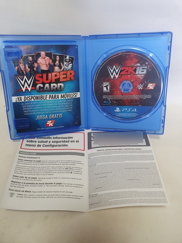 Wwe 2k 16 Playstation 4 Físico Versión Y Caratula Español (Reacondicionado)