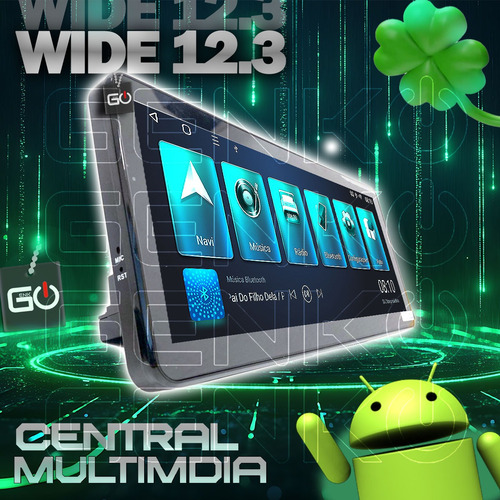 Multimidia Wide 12.3p Carplay Hrv 2022 À 2025 C/ Tv Digital