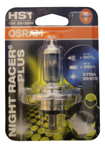 Bombillo Osram Moto H4  Px43t 12v 35 / 35w 90% + Luz