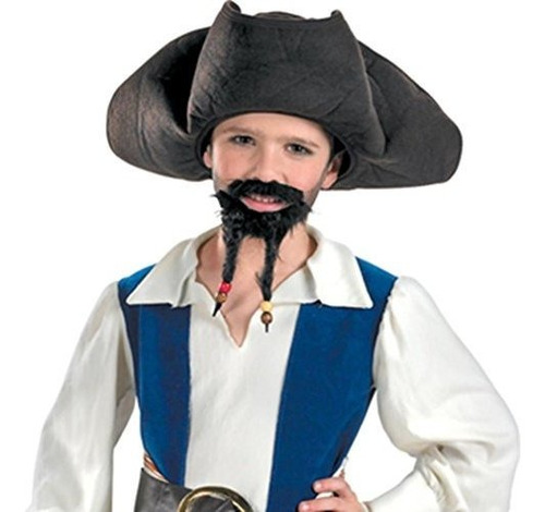 Disfraz Inc Piratas Del Sombrero De Pirata Del Caribe, Bigot