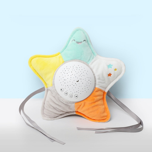 Almofada Estrela Mini Projetor Ruídos Brancos Infantil