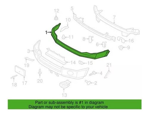 Parachoque Delantero Superior Ford Expedition 2007 2008 2009