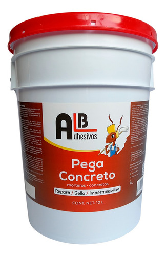 Pega Concreto, Cubeta De 10 Litros
