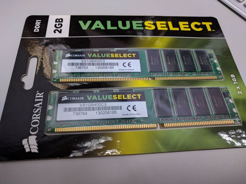 Kit De Memoria De 2gb (2x1gb) Ddr 400 Corsair