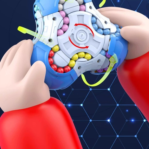 Fidget Spinner Cubo De Rubik Puzzle Para Niños Frijol Mágico