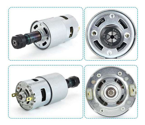 Motor De Eixo 775 12v-24v 20000 Rpm Rolamento De Motor Elétr