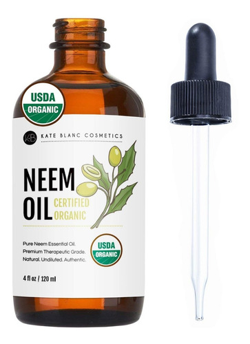 Aceite De Neem Orgánico Prensado En Frío 100% Puro