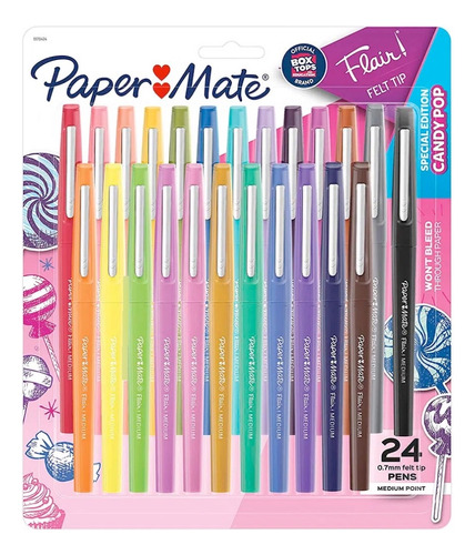 Paper Mate Candy Flair Pop 24 Colores