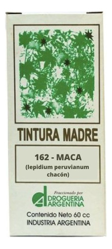 Tintura Madre 162 Maca 60c Drog Arg Energizante Afrodisiaco Sabor Neutro