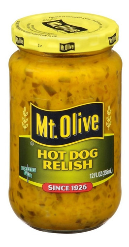Pepinillos Mt Olive Hot Dog Relish Mostaza Perros Calientes