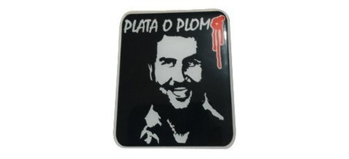 Stickers Calca, Pablo Escobar Resina Relieve