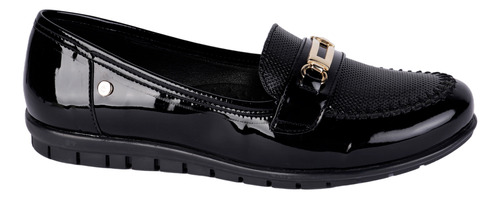 Zapato Confort Fratello Color Negro Para Mujer 1474