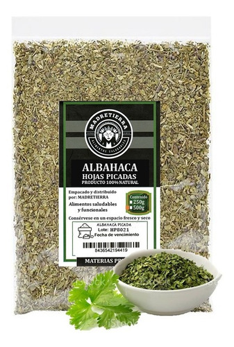 Albahaca Picada (250gr) 1/2 Libra Especia - g a $49