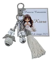 Comprar Llavero Souvenir Bautismo Comunión Angelito Por 10 Unidades.