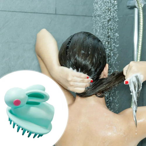 Cepillo De Silicona Para Masaje De Cuero Cabelludo Y Champú