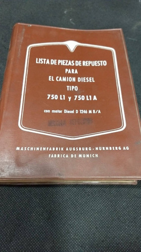 Revista Manual Catalogo Camion Man 750 Diesel